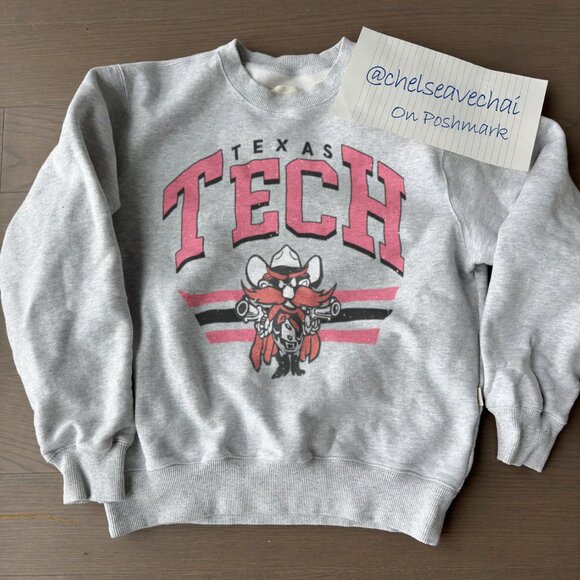 90s Texas Tech Red Raiders Football Sweatshirt Texas Tech University Shirt tee - Picture 1 of 2